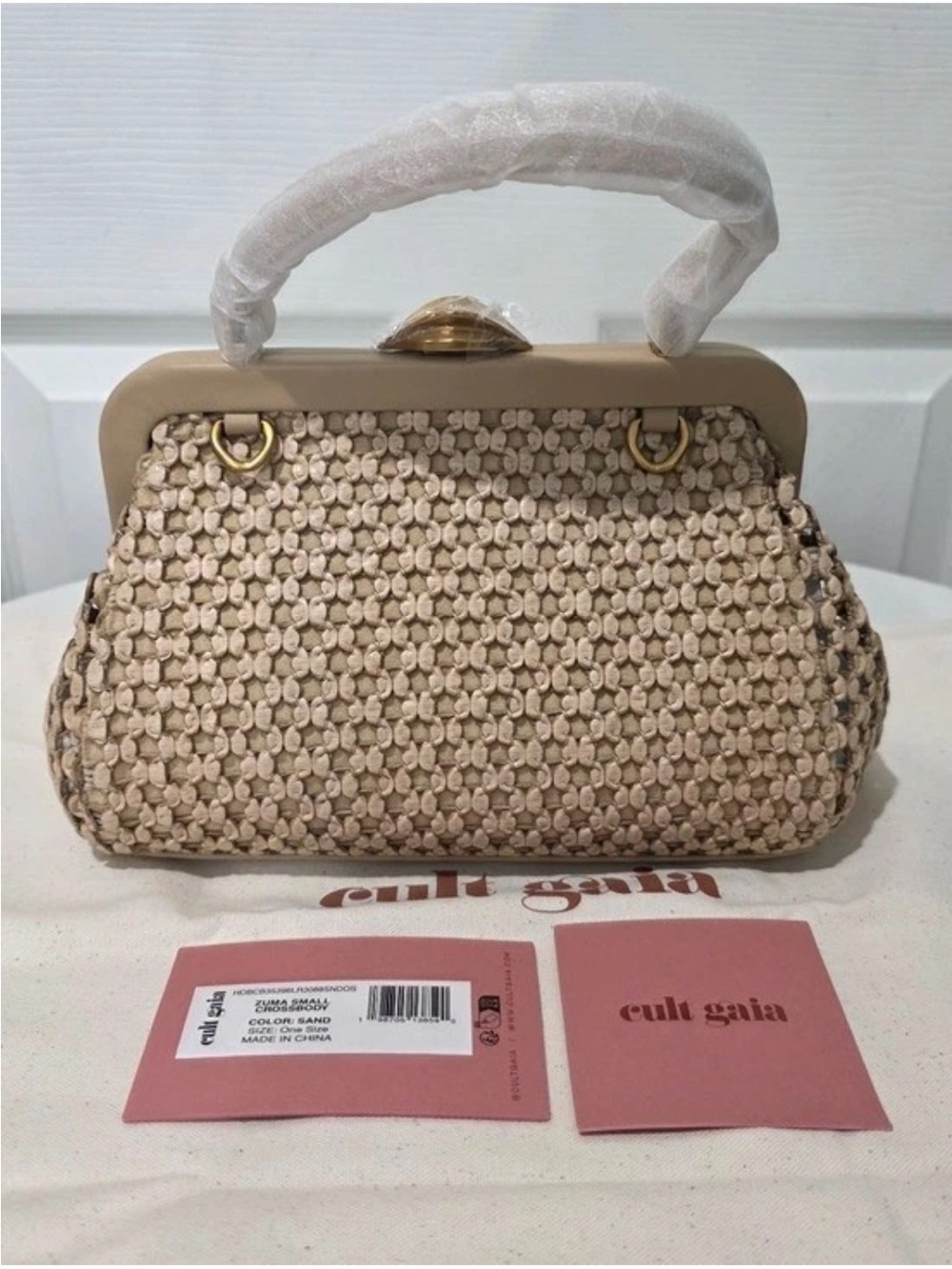 cult gaia mini Zuma crossbody bag in sand color - Picture 4 of 12
